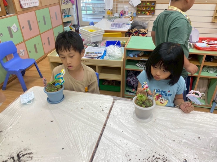 食農教育－多肉盆栽組裝活動圖片